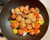 鶏団子の甘酢あんがらめ作り方5写真