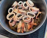 簡単麺つゆで冷凍いかと筍の炊き合わせ作り方3写真