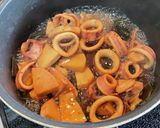 簡単麺つゆで冷凍いかと筍の炊き合わせ作り方5写真