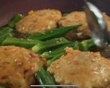 鶏つくねとおくらの生姜あん作り方9写真