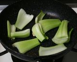 チンゲン菜としめじの豆腐あんかけ作り方2写真