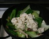 チンゲン菜としめじの豆腐あんかけ作り方5写真