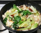 チンゲン菜としめじの豆腐あんかけ作り方7写真