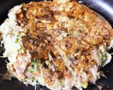 オートミールで簡単お好み焼き(卵無し)作り方3写真
