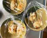 豆腐バーグ入甘旨豚丼味豚こまのせドーム蒸作り方5写真