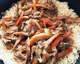 お肉たっぷり舞茸ご飯作り方5写真