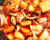 イカとたっぷり野菜の煮物作り方5写真