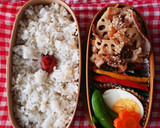 夏弁当★少量豚バラと蓮根炒め★作り置き作り方9写真