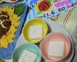 父の日Sunフラワーひまわり肉そぼろ寿司作り方4写真