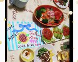 父の日Sunフラワーひまわり肉そぼろ寿司作り方6写真