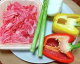 牛肉とパプリカの中華炒め作り方1写真