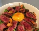 【超簡単です。】牛ステーキ丼！みすじ作り方5写真