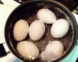 半熟煮卵☆和風ニンニク醤油味♪作り方2写真