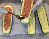 ラクックで！挽き肉入りズッキーニ ボード作り方4写真