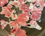 #油を使わず豚コマ玉ねぎキャベツの旨炒め作り方1写真