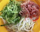 簡単副菜！もやし胡瓜カニカマの中華和え作り方2写真