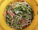 簡単副菜！もやし胡瓜カニカマの中華和え作り方3写真
