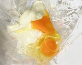 【ポリ袋で簡単】キャラメルチーズケーキ作り方6写真