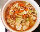 野菜がたっぷり取れる優しいチキンヌードル作り方7写真