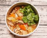 野菜がたっぷり取れる優しいチキンヌードル作り方10写真