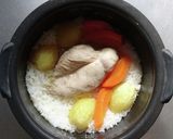 炊飯器で簡単☆蒸し鶏とポテサラプレート。作り方7写真