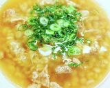 ヘルシーで出汁が効いた押し麦油かす雑炊作り方7写真