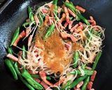 アテ☆しらたきとインゲンの味噌炒め作り方3写真