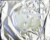 包み焼き用の簡単なアルミホイルの折り方作り方2写真