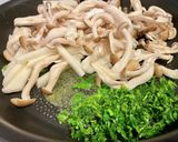 しめじと長芋の豆乳スープパスタ作り方2写真