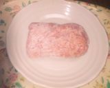 冷凍挽き肉のレンジ解凍機能の解凍の仕方！作り方1写真