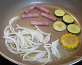 おうちカフェ♪夏野菜たっぷりナポリタン作り方6写真