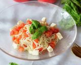 バジルとトマトの冷製パスタ作り方5写真