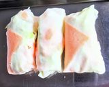 キャベツとサラダチキンのチーズ春巻き作り方5写真