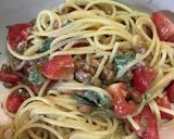 トマトと大葉と納豆のパスタ作り方8写真