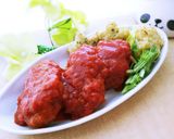 【簡単】人参入り煮込みハンバーグ作り方22写真