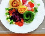 薄焼き卵で薔薇 ~茹で卵じゃ無いサラダも作り方9写真