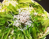 水菜としらすのだし醤油炒め作り方3写真