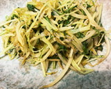 水菜としらすのだし醤油炒め作り方5写真