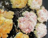 豚もも肉を細切り丸めて揚げ焼きカツレツ作り方2写真