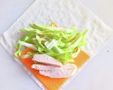 キャベツとサラダチキンのチーズ春巻き作り方3写真