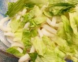 ゆかりのイブクロ　　温玉サラダうどん作り方4写真