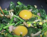 朝食に♪しめじとほうれん草の巣ごもり玉子作り方6写真