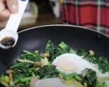 朝食に♪しめじとほうれん草の巣ごもり玉子作り方8写真