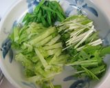 ぱりぽりサラダ　with温泉たまご作り方2写真