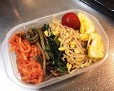 お惣菜ナムルでピビンバ弁当作り方4写真