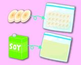 桑抹茶フローズンバナナジュース☆彡作り方1写真