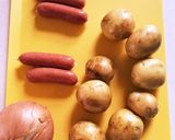 旦那がスライスする実家のジャーマンポテト作り方1写真