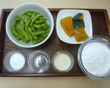 かぼちゃ白玉のずんだのせ作り方1写真