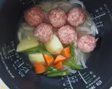 炊飯器で2品！和風肉団子＆炊き込みご飯♪作り方5写真