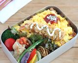 おうちカフェ♪夏野菜たっぷりナポリタン作り方10写真